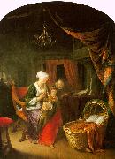 Gerrit Dou The Young Mother oil on canvas